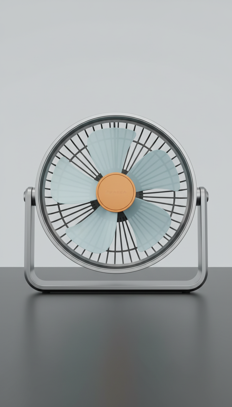 USB-Powered Pocket Fan With Magnetic Cap