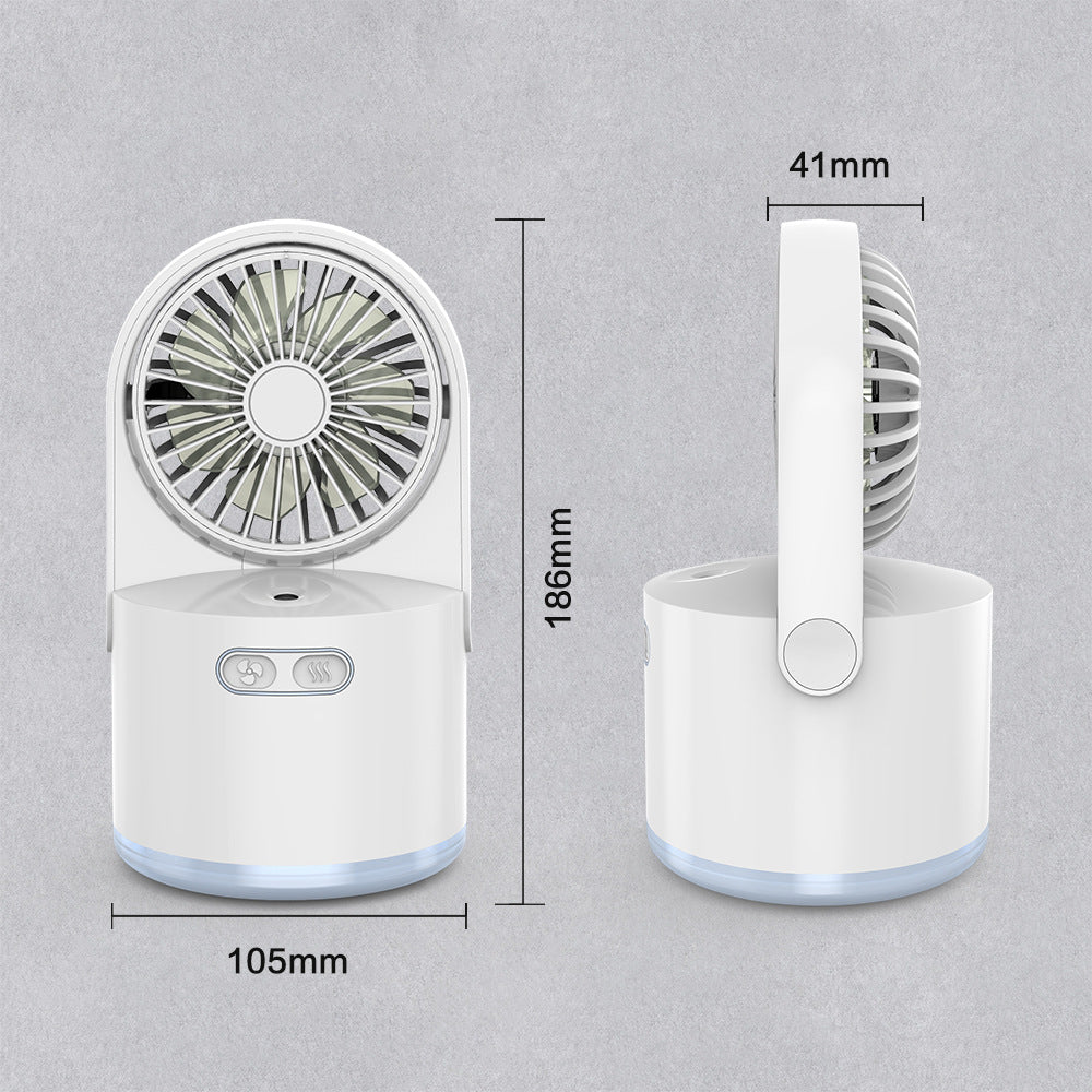 USB Charging Humidification Spray Mini Fan