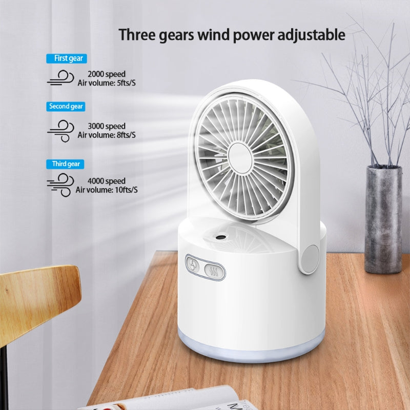 USB Charging Humidification Spray Mini Fan
