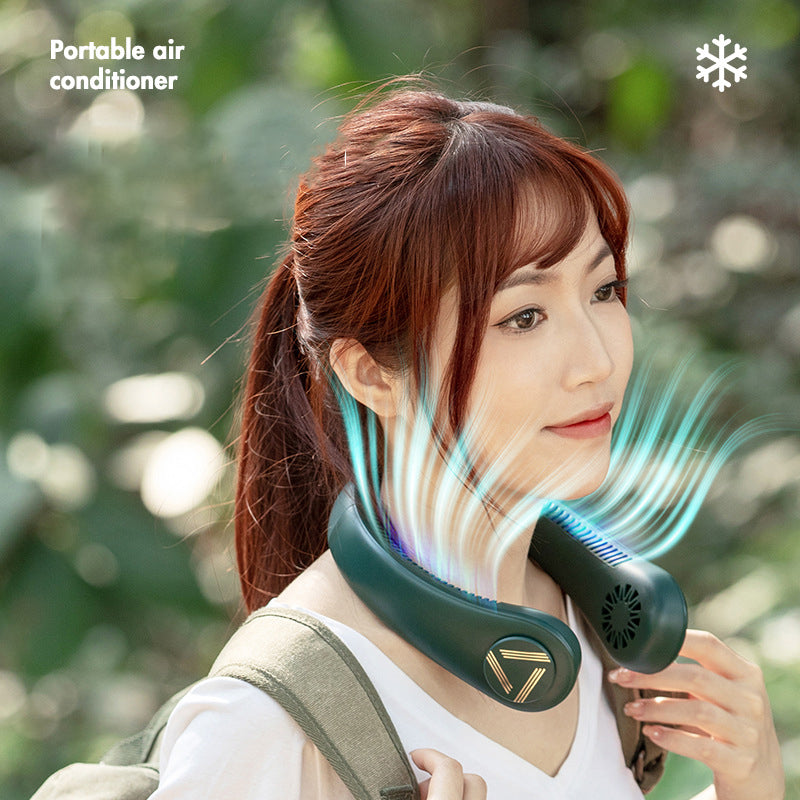 Hanging Neck Fan – USB Rechargeable Hands-Free Cooling Fan